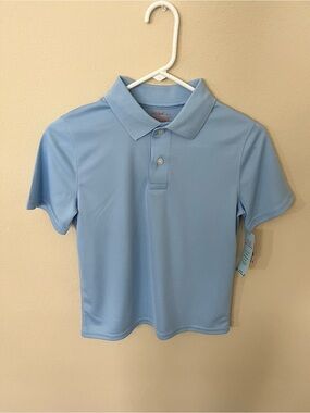 Cat & Jack Boys Light Blue Uniform Polo Shirt NWT Youth Large 10/12 School